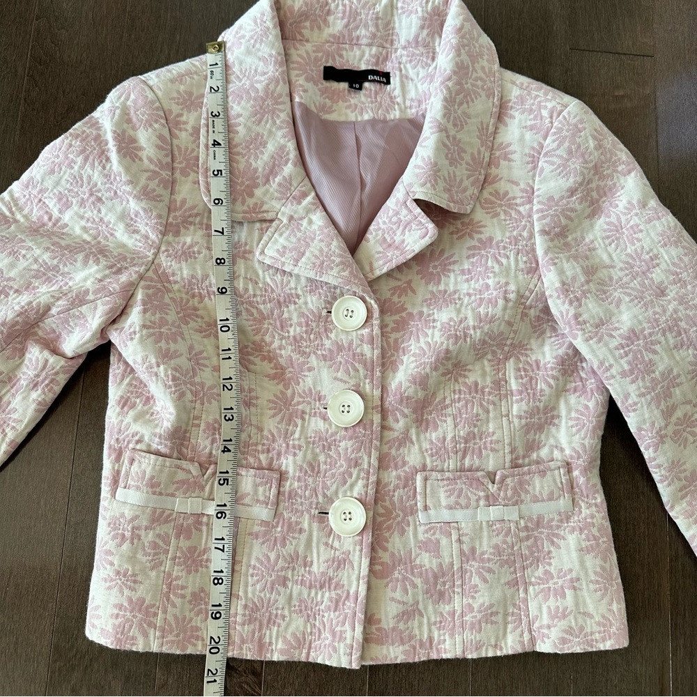 Vintage Dalia Y2K Tapestry Floral Blazer Girly Romantic Jacquard Cottagecore 10 - Picture 5 of 9